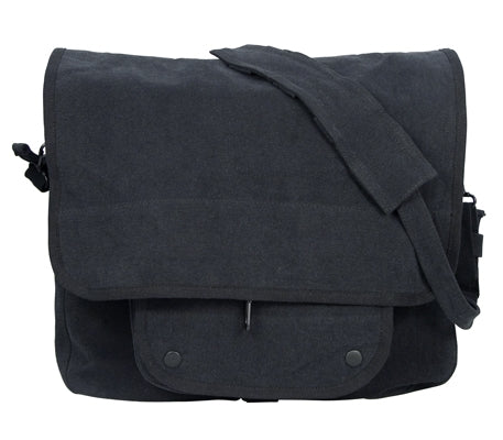 military and police store: military and police store: vintage canvas paratrooper bag: black