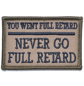 military and police store: military and police store: morale patch: full retard