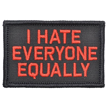 military and police store: military and police store: morale patch: hate everyone equally