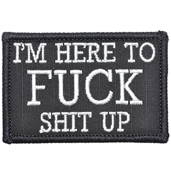 military and police store: military and police store: morale patch: fuck shit up