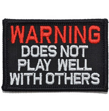 military and police store: military and police store: morale patch: does not play well