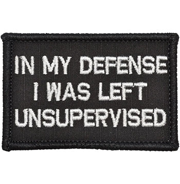 military and police store: military and police store: morale patch: in my defense
