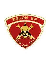 Military Pin: USMC 3rd Recon BN