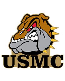 Military Pin: USMC Bulldog Spiked Collar
