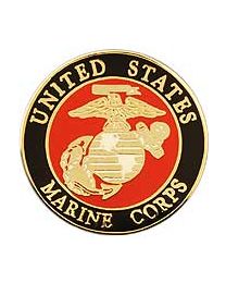 Military Pin: USMC Eagle Globe & Anchor 3/4"