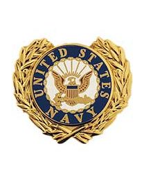 Military Pin: USN Wreath