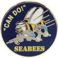 Military Pin: USN Seabees