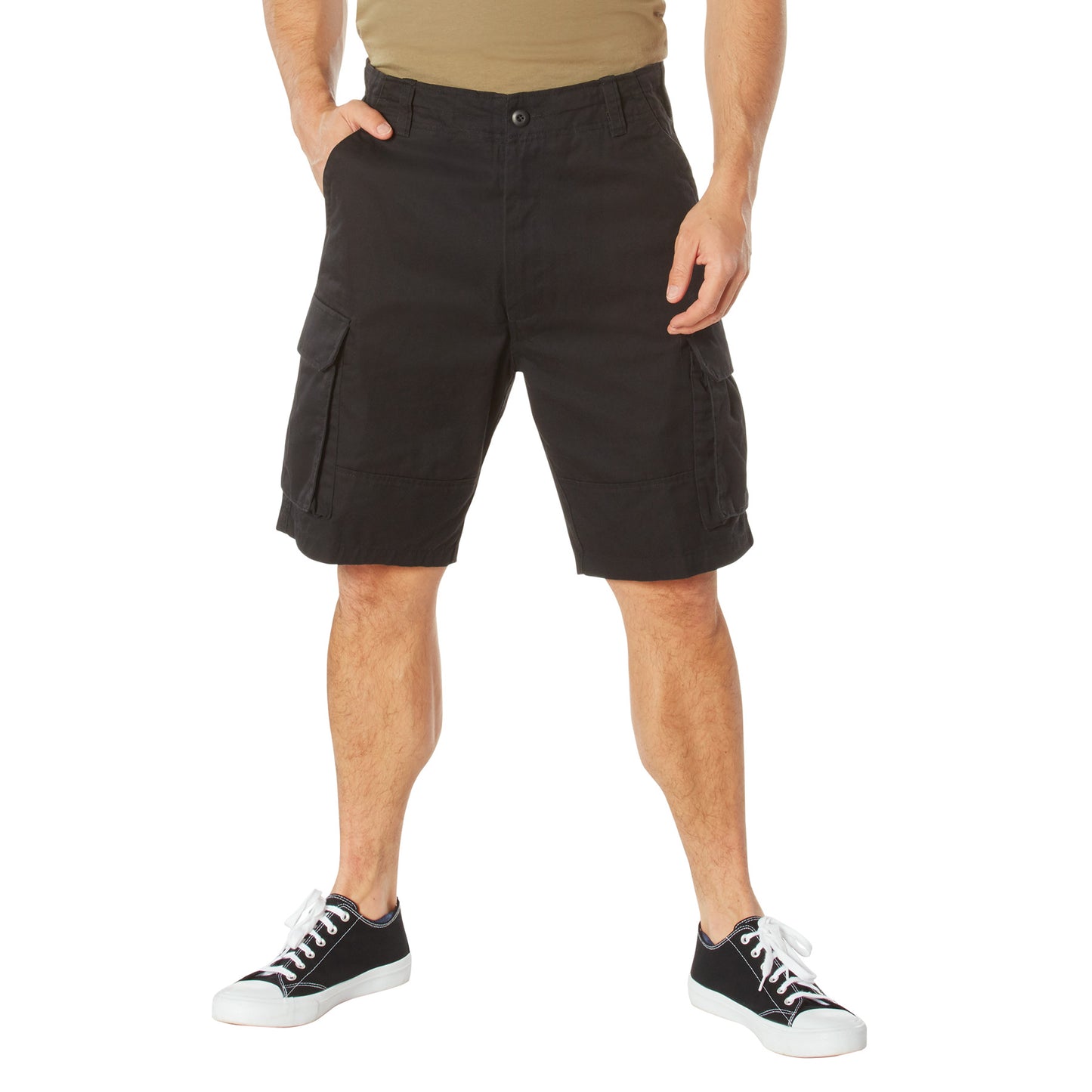 Military Shorts: Vintage Paratrooper Black