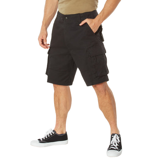 Military Shorts: Vintage Paratrooper Black