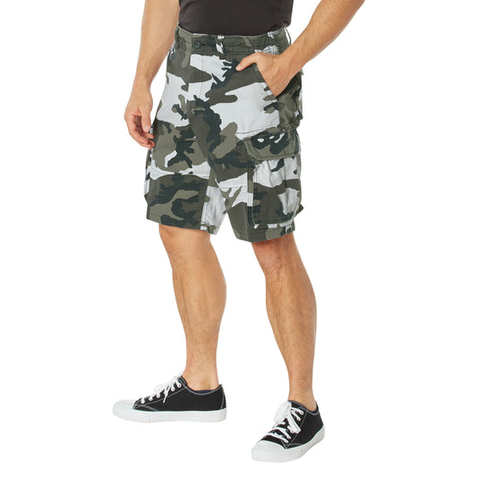 Military Shorts: Vintage Paratrooper City Camo