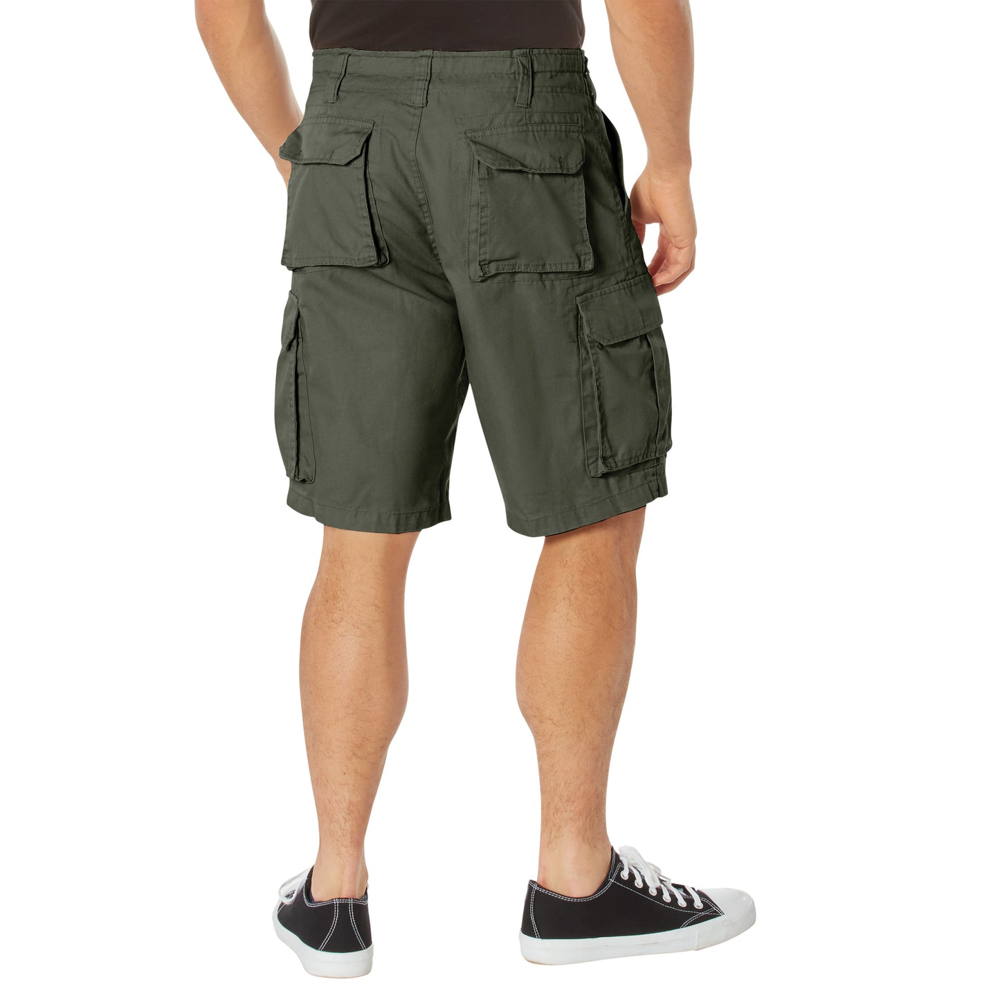 Military Shorts: Vintage Paratrooper Olive Drab
