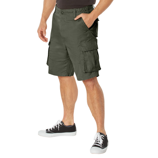 Military Shorts: Vintage Paratrooper Olive Drab