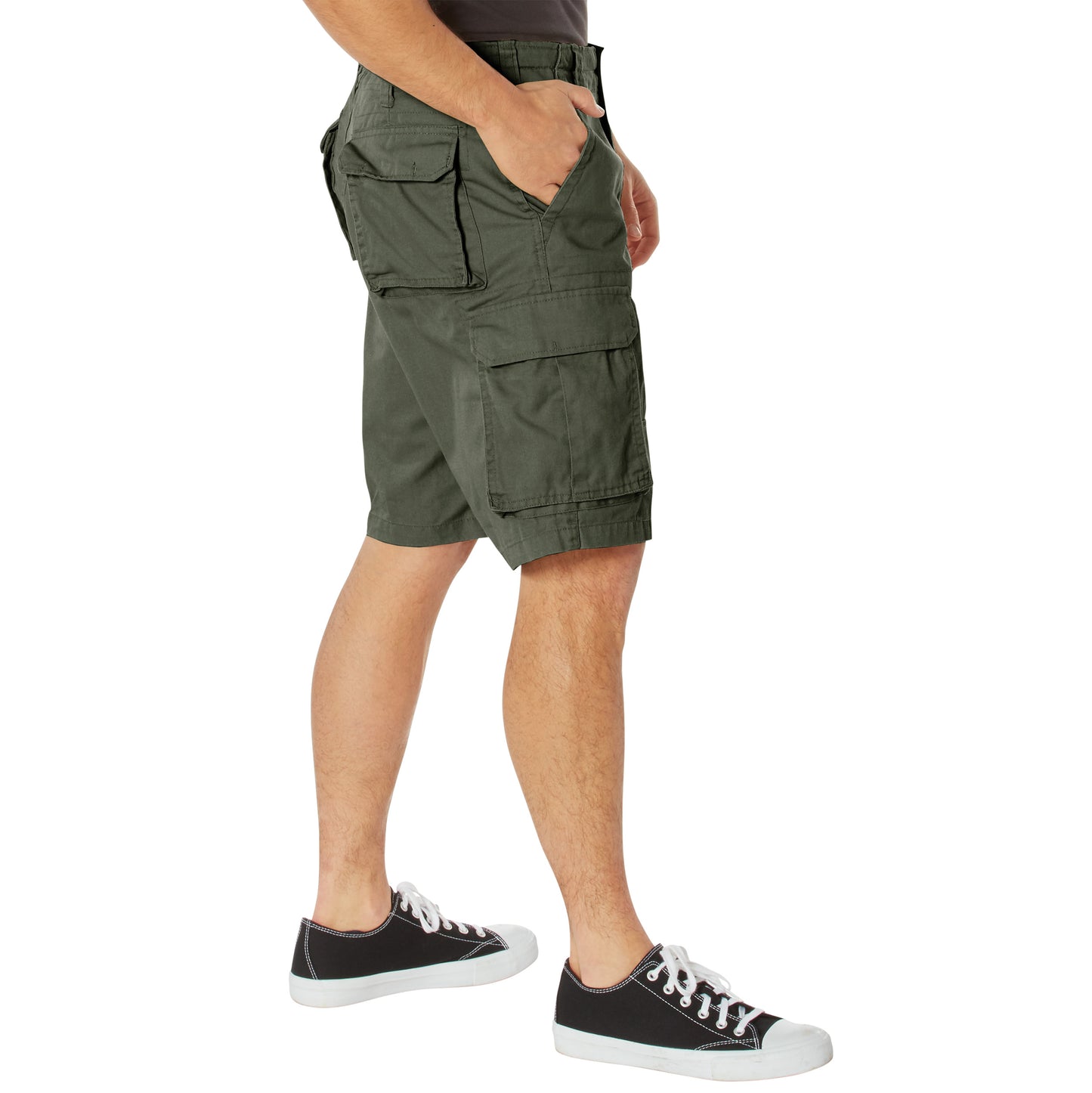 Military Shorts: Vintage Paratrooper Olive Drab