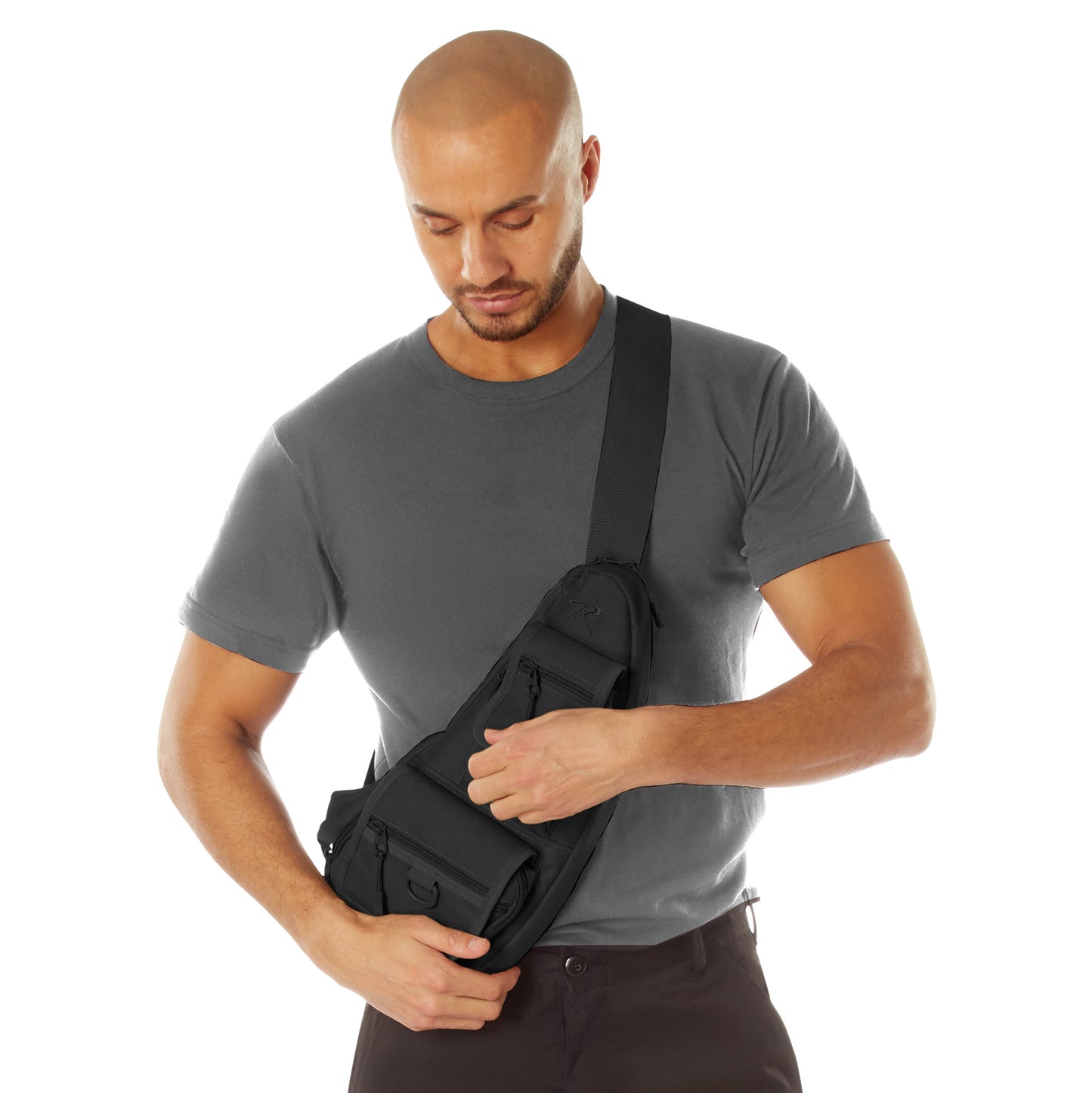 Crossbody Tactical Bag: Black