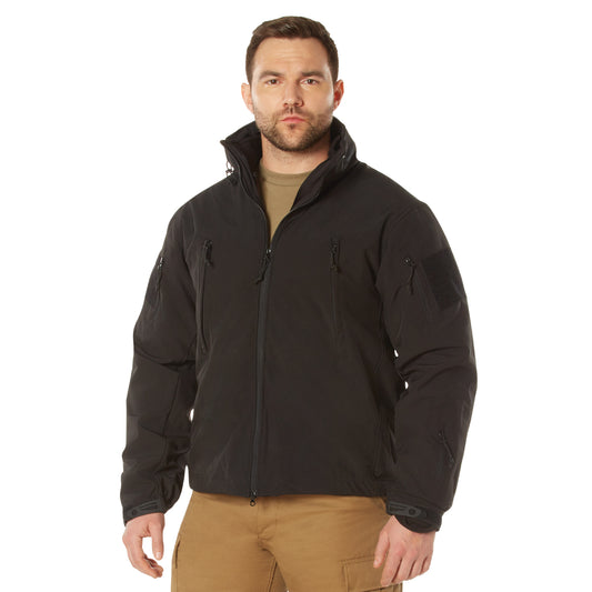 3-in-1 Special OPS Soft Shell Jacket: Black