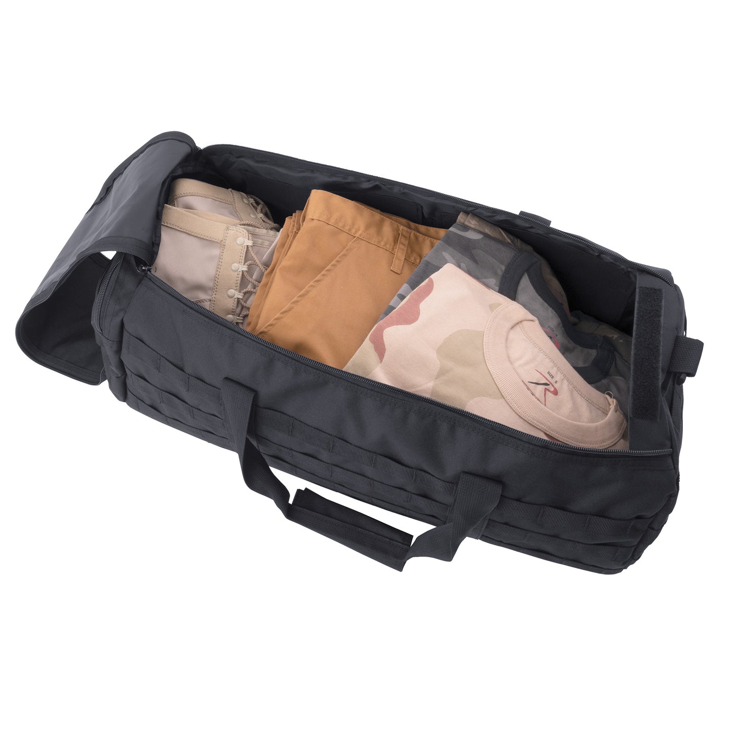 Tactical Traveler Duffle Bag: Black