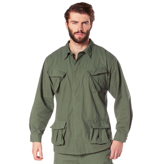 Vintage Vietnam Era Fatigue Shirt-Olive Drab