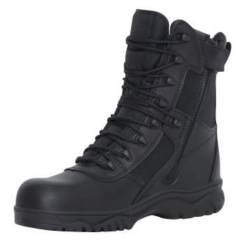 Forced Entry Tactical: Black Side Zip and Composite Toe