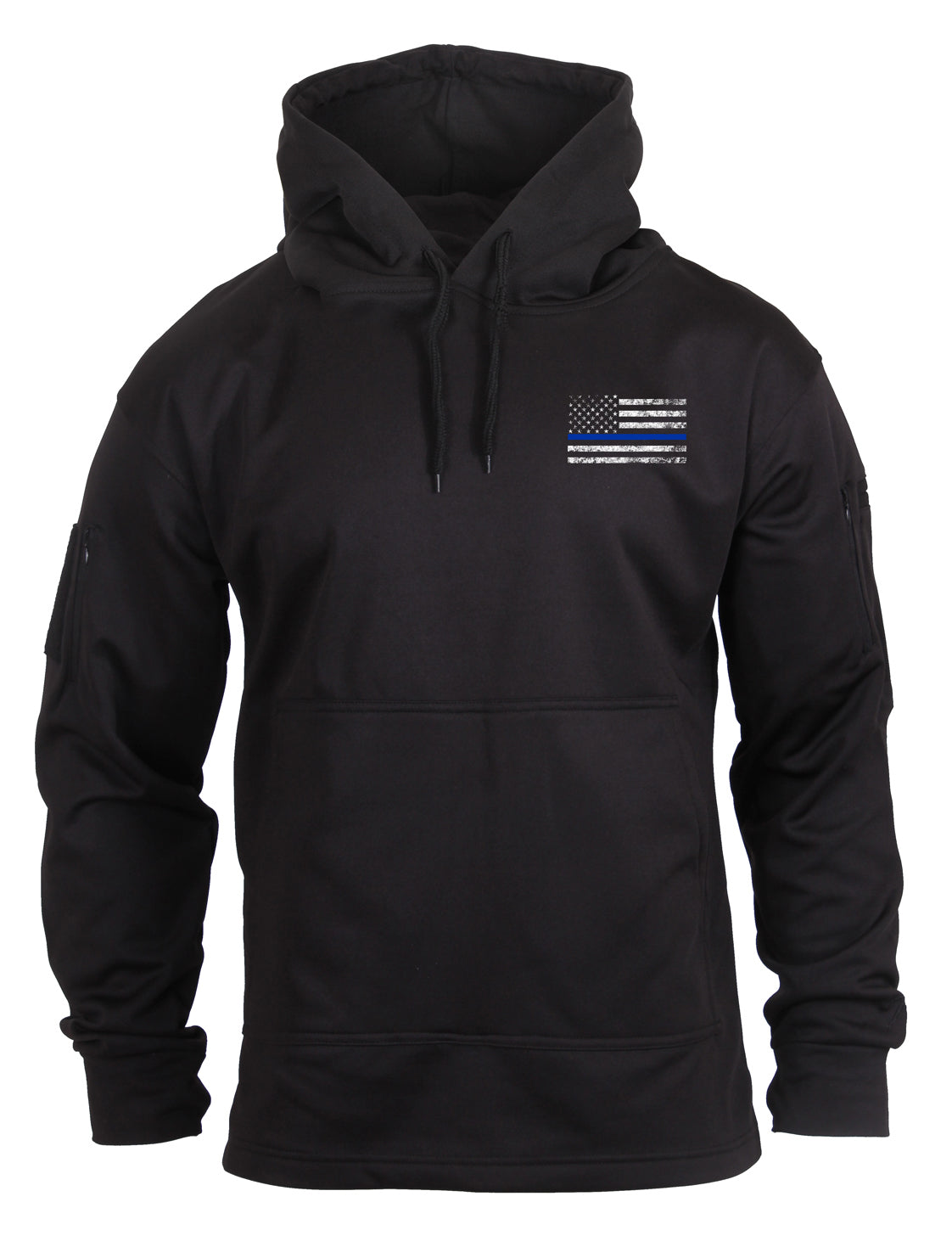 Thin Blue Line Concealed Carry Hoodie-Black