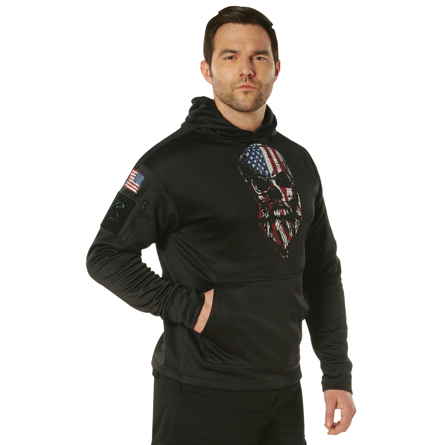 Bearded Skull Concealed Carry Hoodie - Black