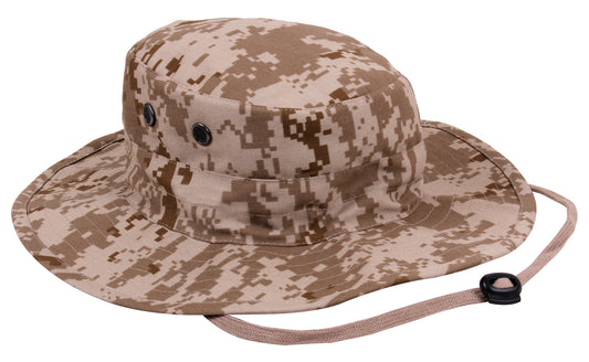 Adjustable Boonie Hat: Desert Digital Camo