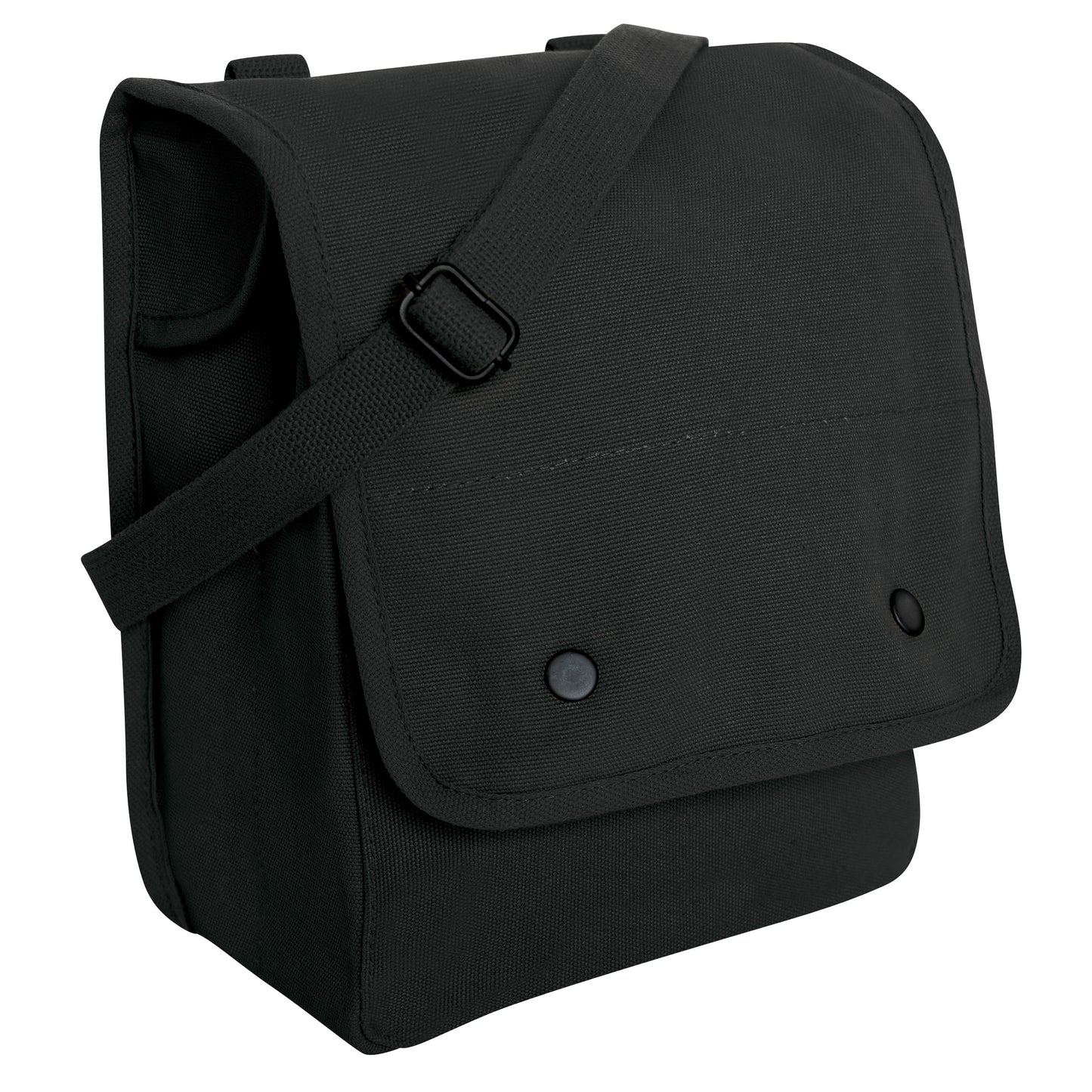 Shoulder Bag: Canvas Map Case Black
