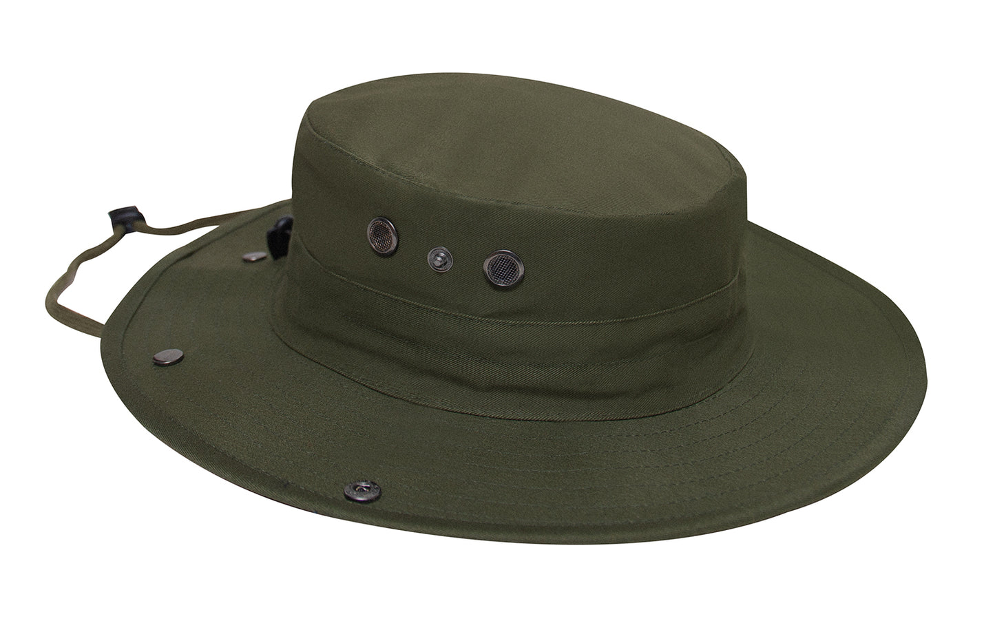 Adjustable Boonie Hat with Neck Cover: Olive Drab