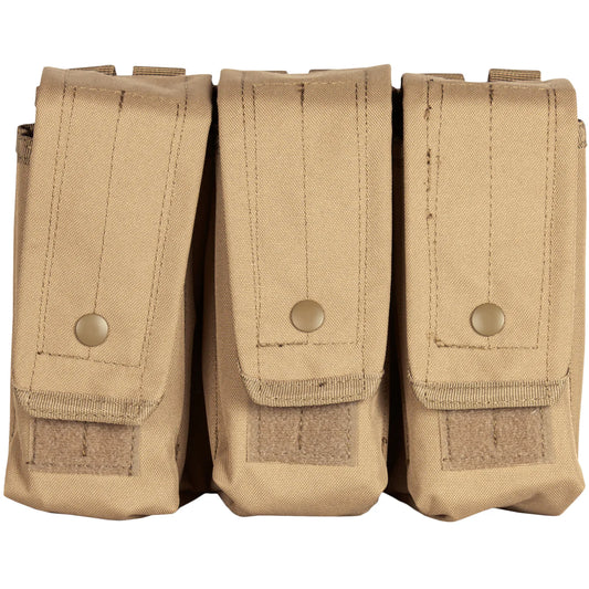 AR-15/AK-47 Triple Mag Pouch: Coyote Brown