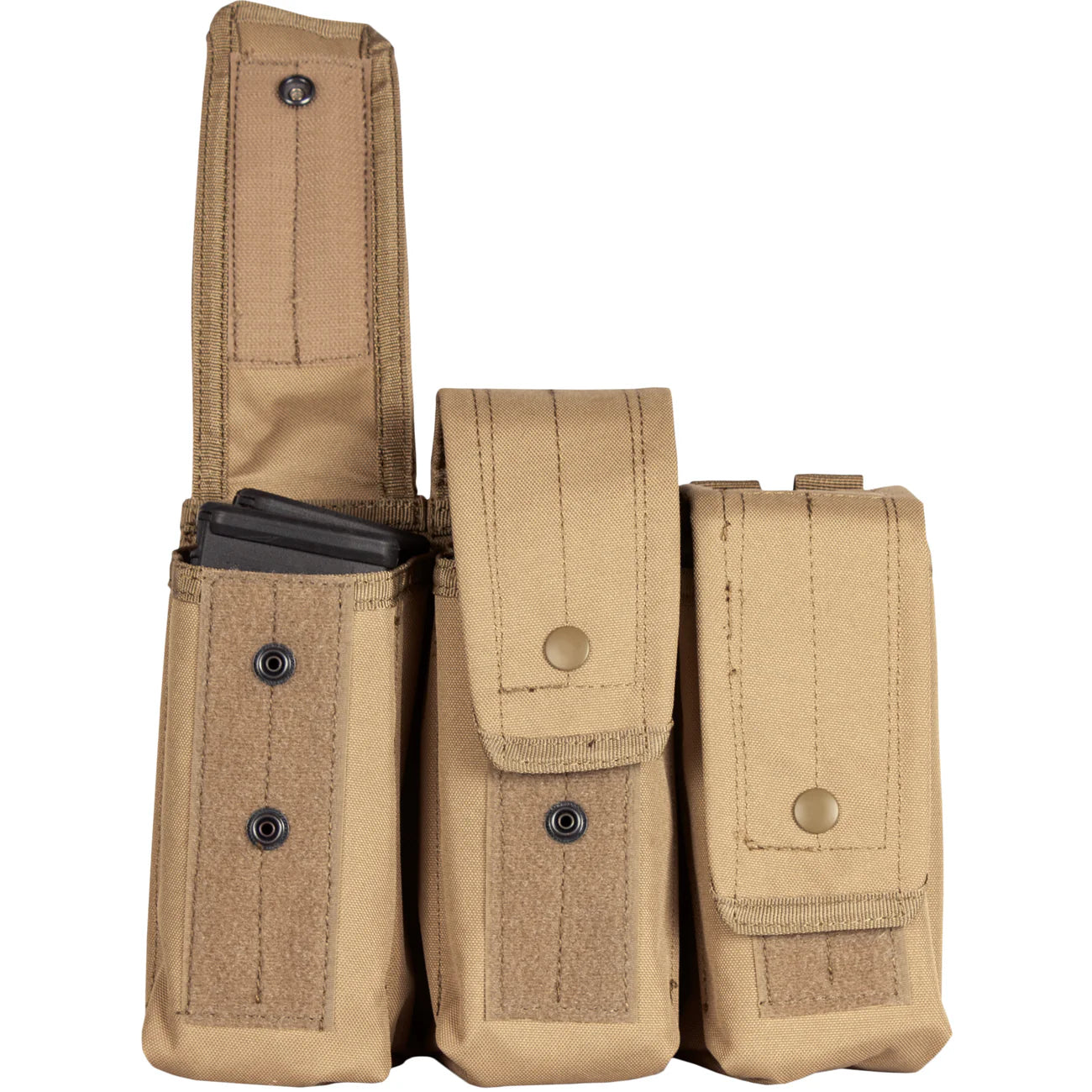 AR-15/AK-47 Triple Mag Pouch: Coyote Brown