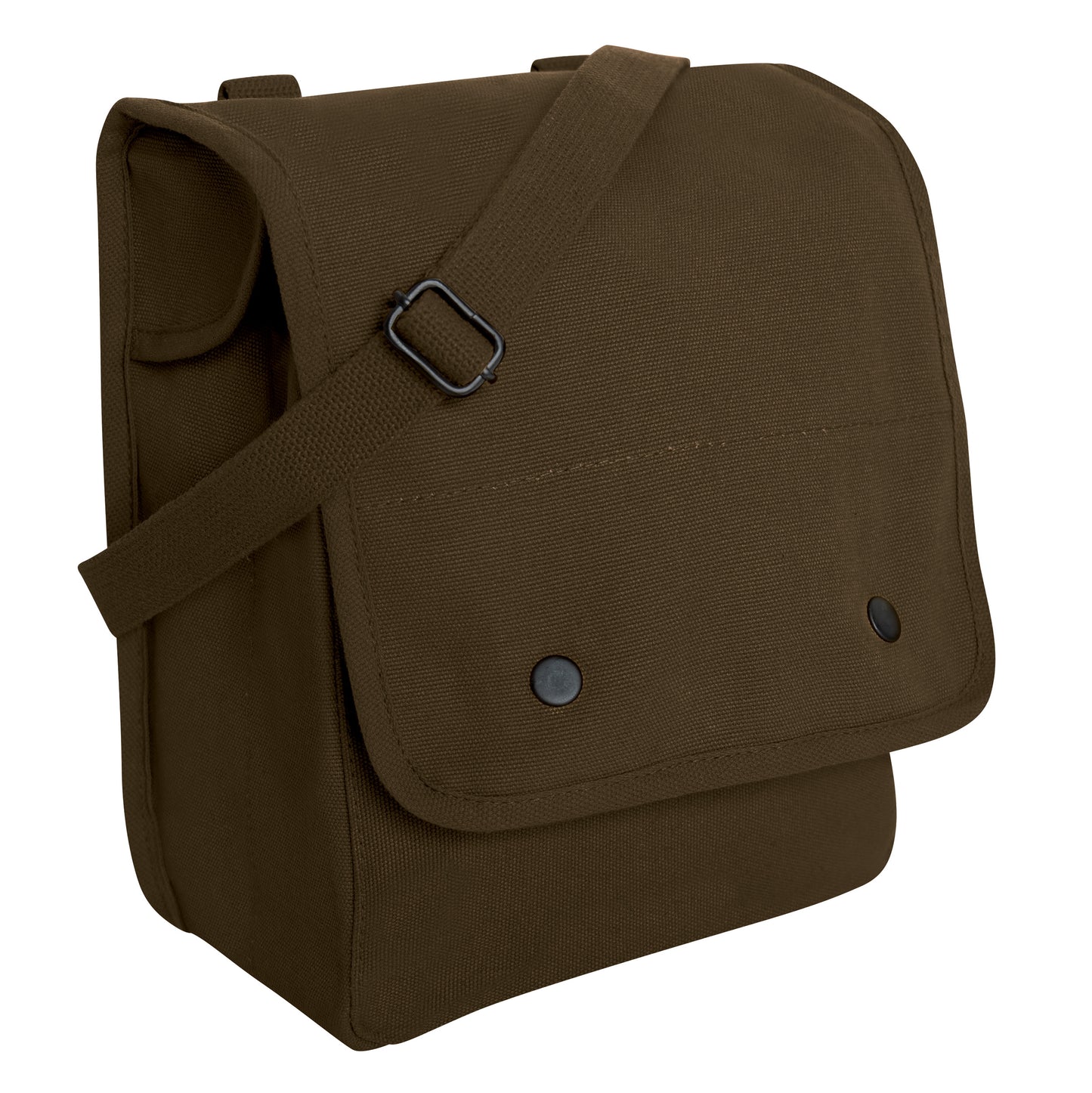 Shoulder Bag: Canvas Map Case: Earth Brown