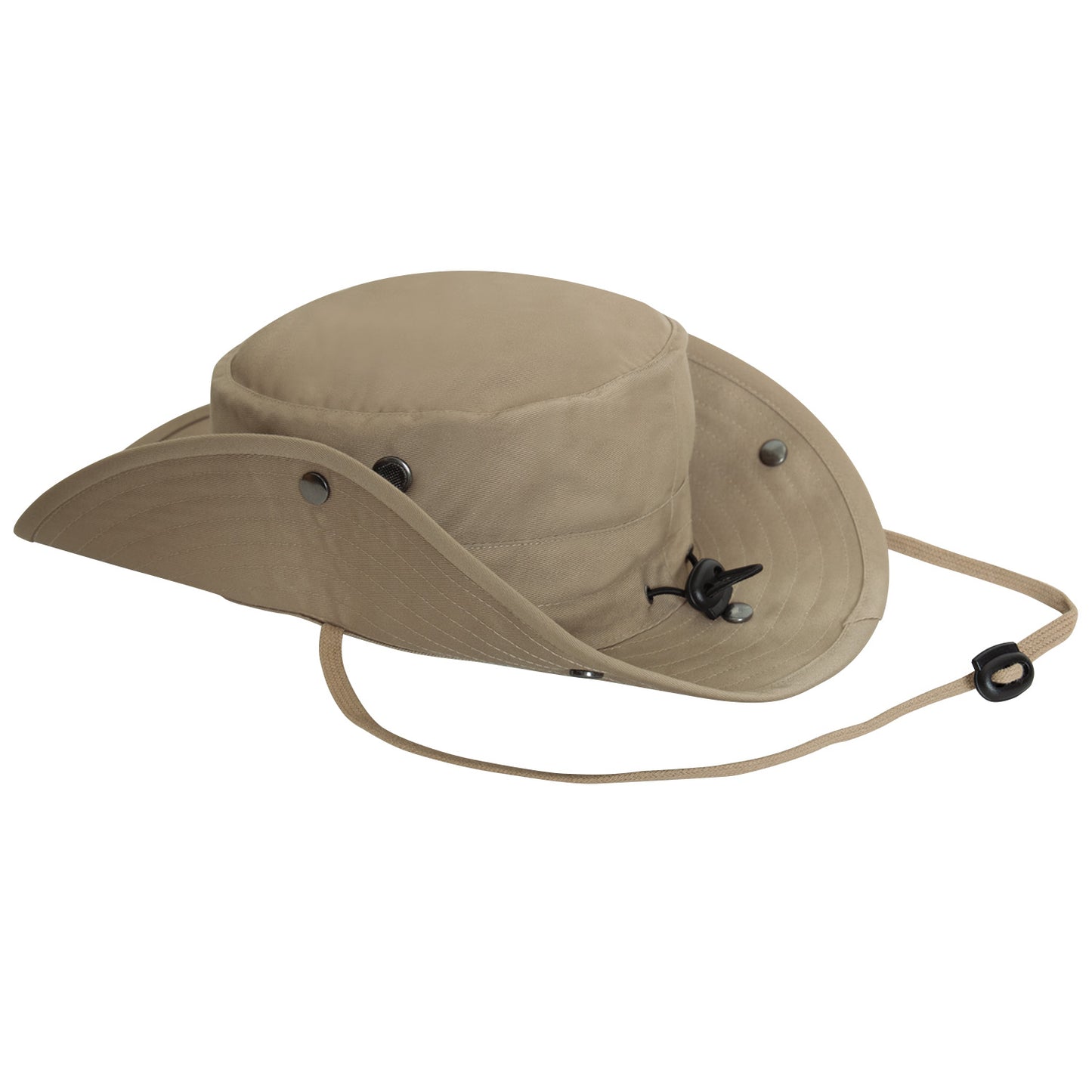 Adjustable Boonie Hat with Neck Cover:Khaki