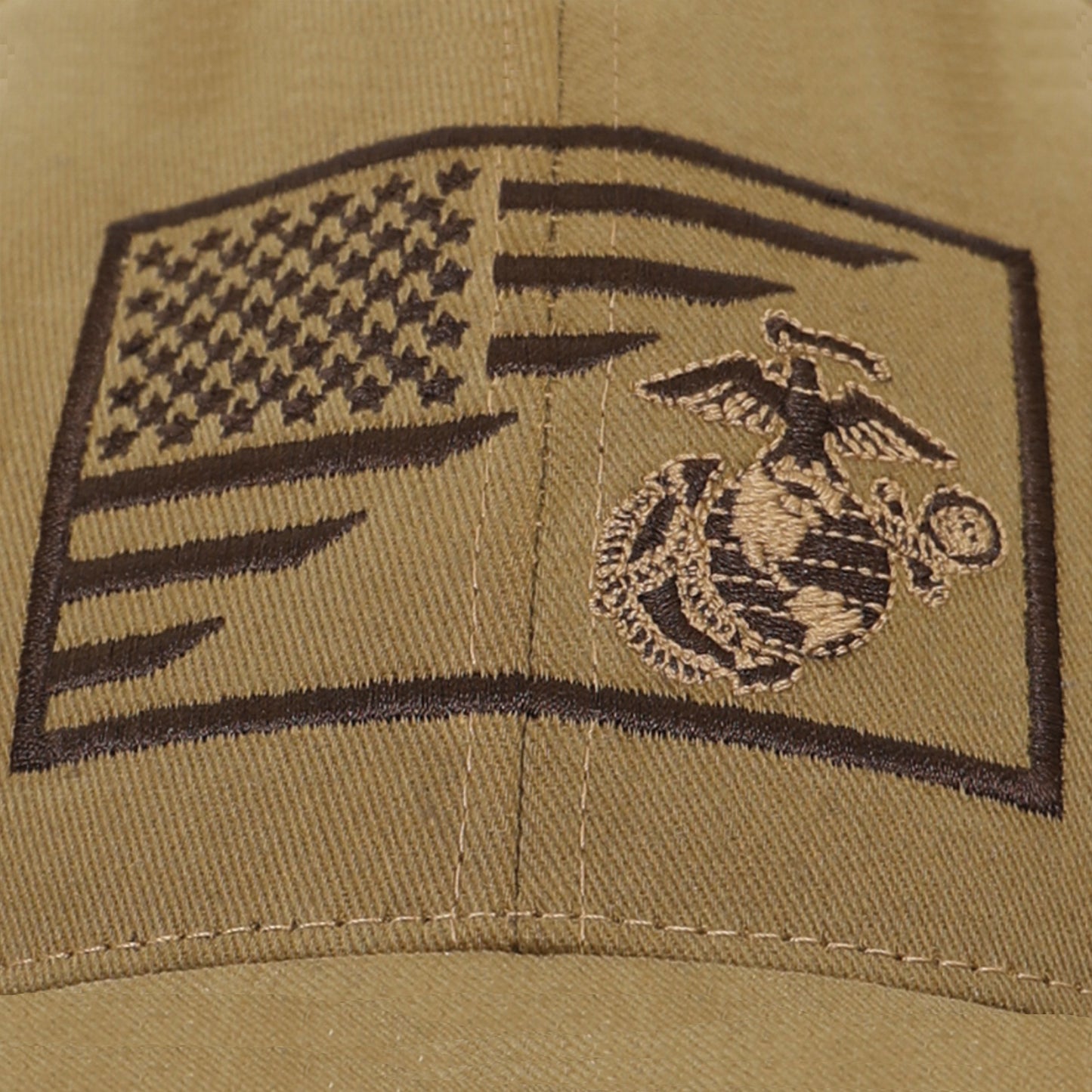 Deluxe Low Profile Coyote USMC Flag Cap