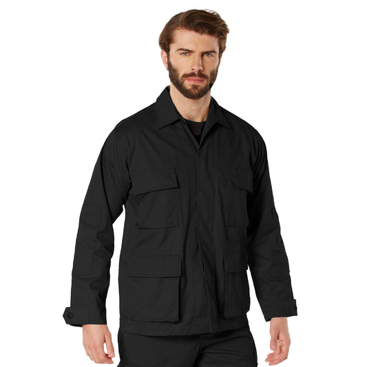 Battle Dress Uniform Shirt: Black