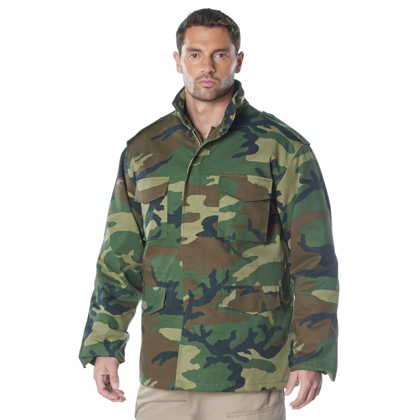 M-65 Field Jacket: Woodlnad Camo