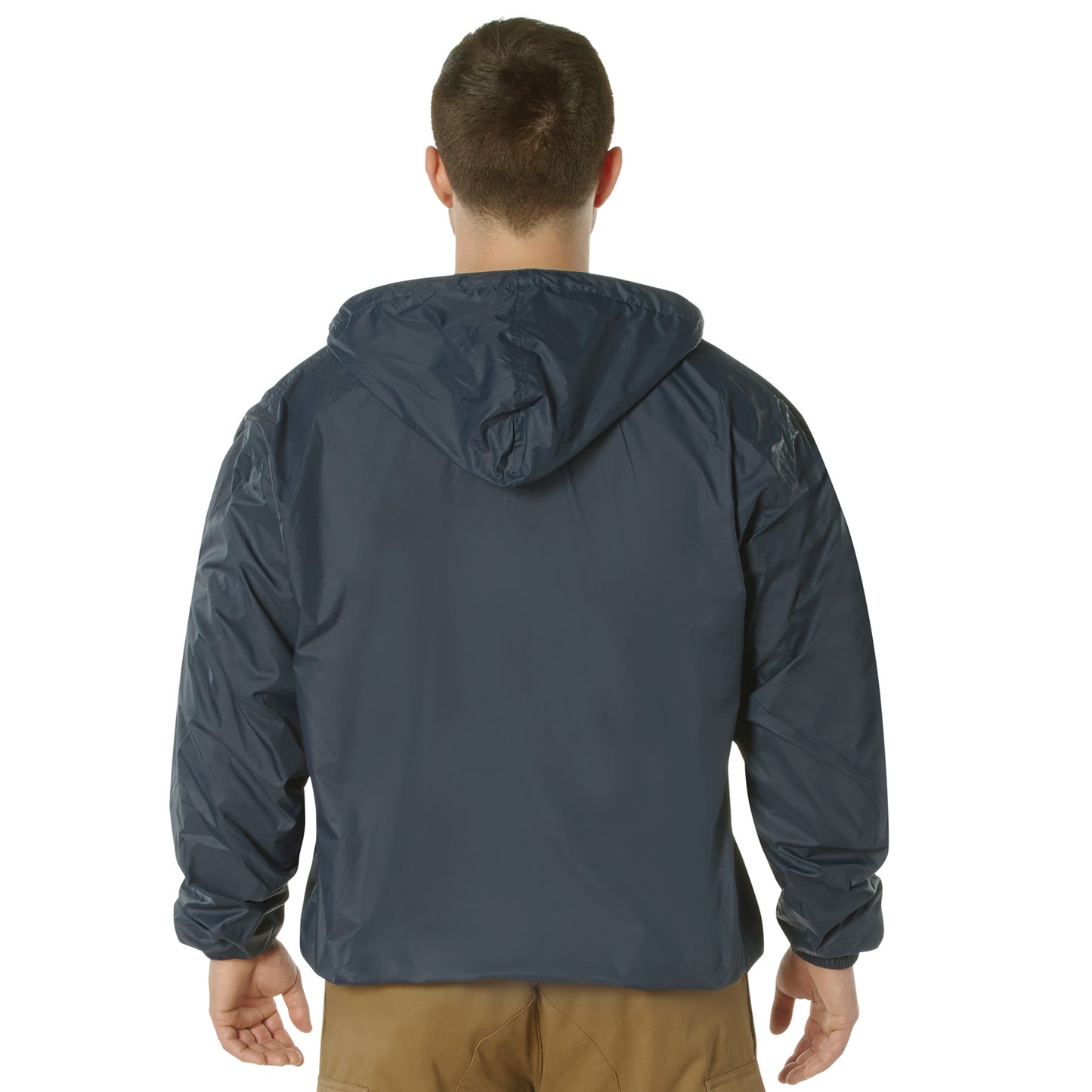 Reversible Fleece Lined Waterproof Jacket: Navy Blue