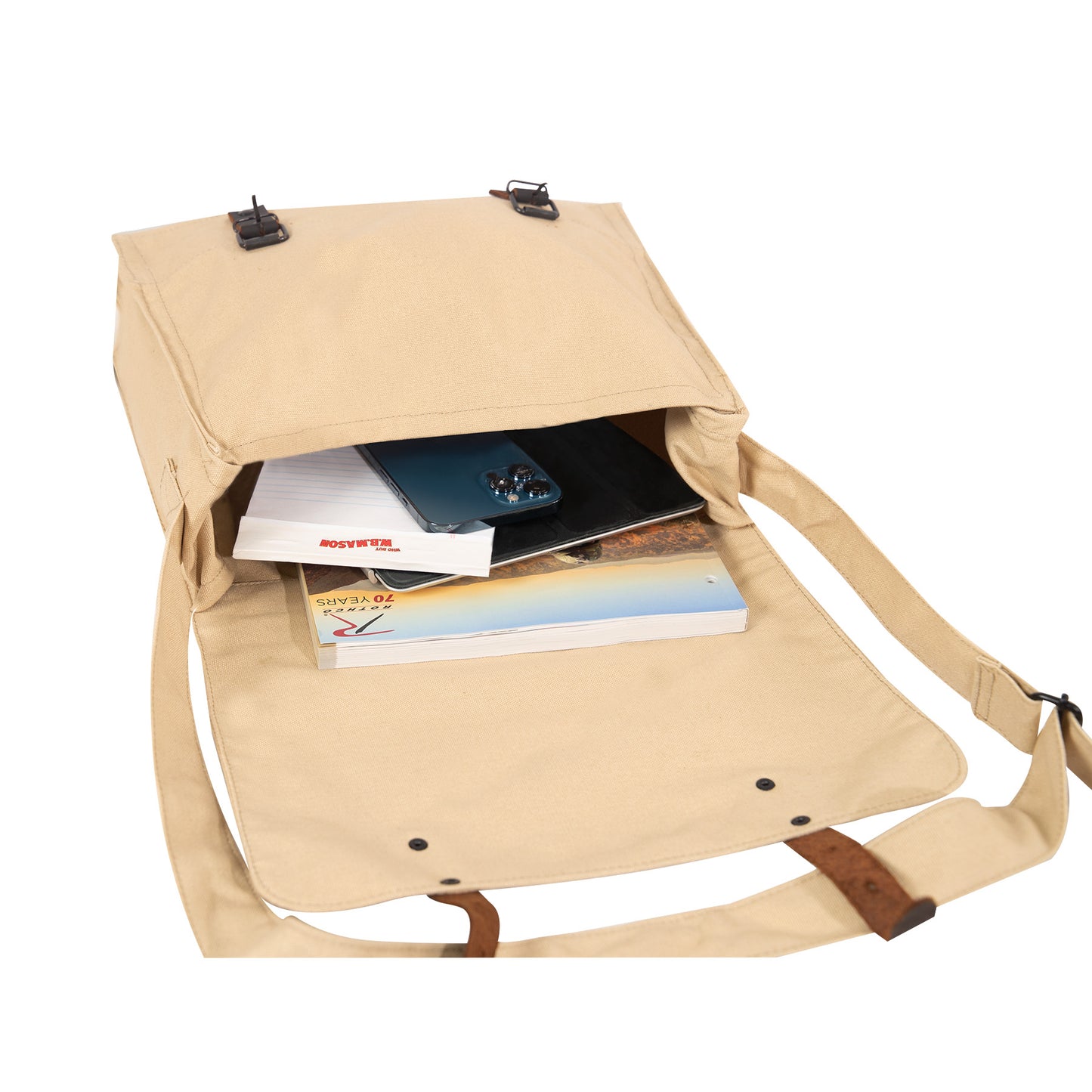 Vintage Medic Bag with Cross: Khaki