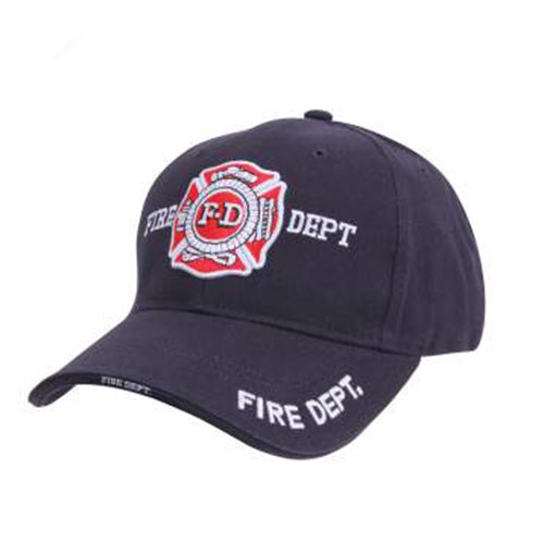 military and police store: military and police store: deluxe low profile law caps: navy blue fire dept.