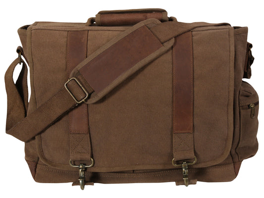 Vintage Pathfinder Laptop Bag: Earth Brown