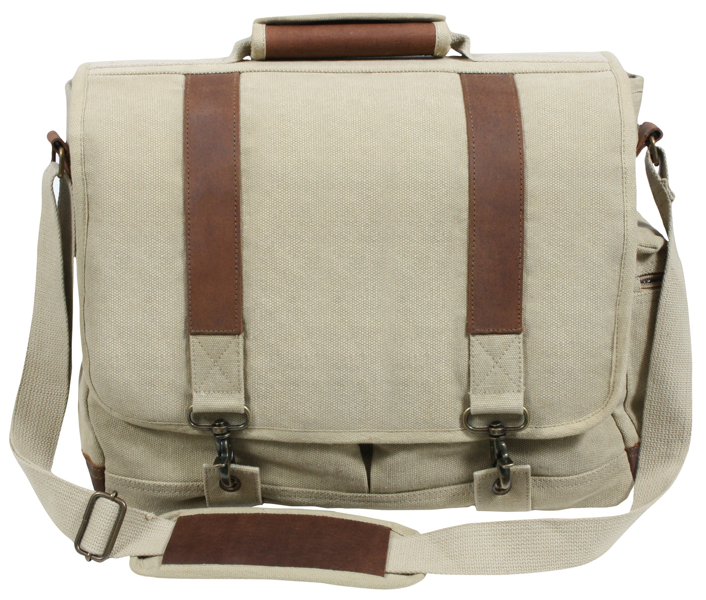 Vintage Pathfinder Laptop Bag: Khaki