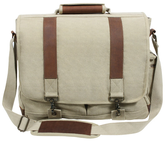 Vintage Pathfinder Laptop Bag: Khaki
