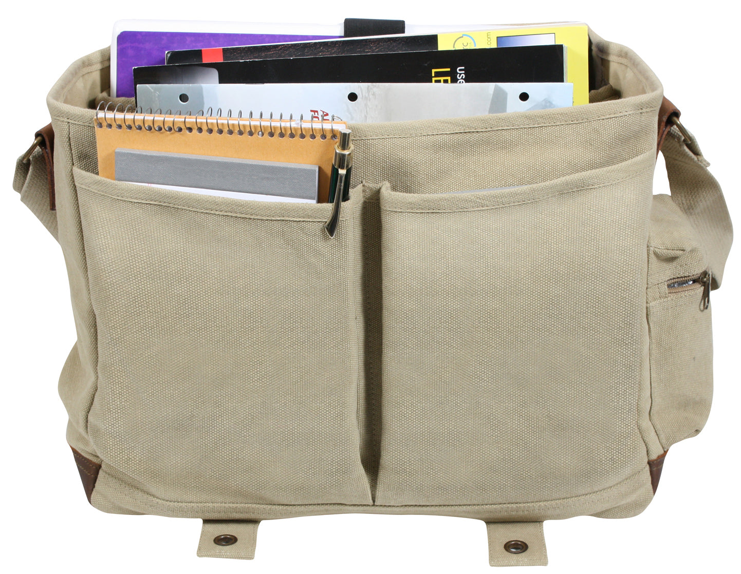 Vintage Pathfinder Laptop Bag: Khaki