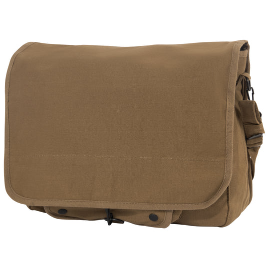 Vintage Canvas Paratrooper Bag: Brown