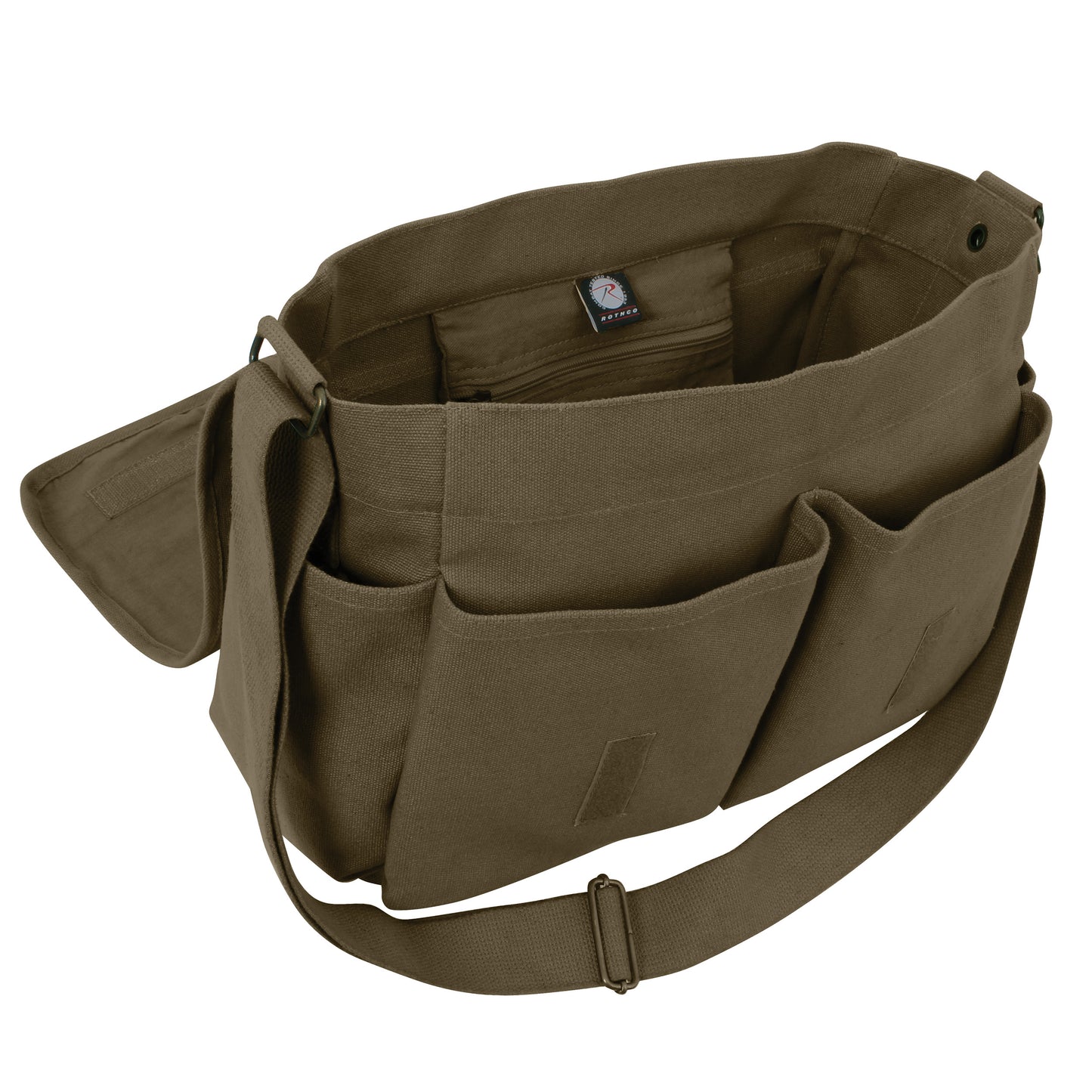 Vintage Classic Messenger Bag- Olive Drab Army Air Corp
