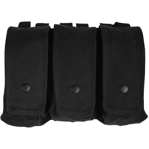 military and police store: military and police store: ar-15/ak-47 triple mag pouch: black