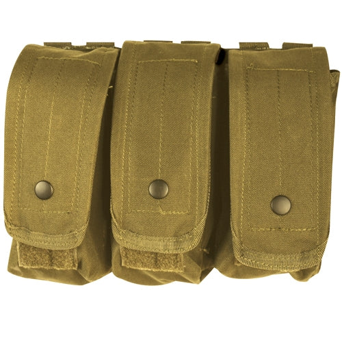 military and police store: military and police store: ar-15/ak-47 triple mag pouch: coyote brown