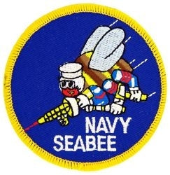 military and police store: military and police store: miltiary patch: u.s. navy seabee