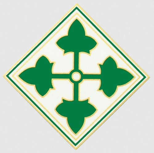 military and police store: military and police store: decals: u.s. army 4th div.