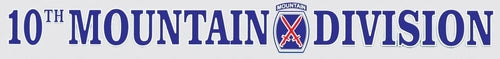 military and police store: military and police store: decals: u.s. army 10th mountian div.