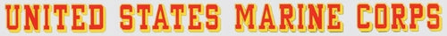 military and police store: military and police store: decals: usmc window strip