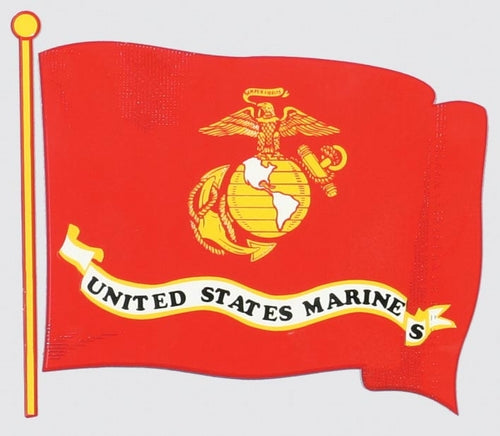 military and police store: military and police store: decals: usmc red flag